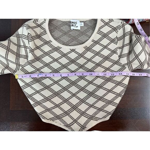 Princess Polly LAUREL MINI DRESS CREAM / BROWN - Picture 5 of 7